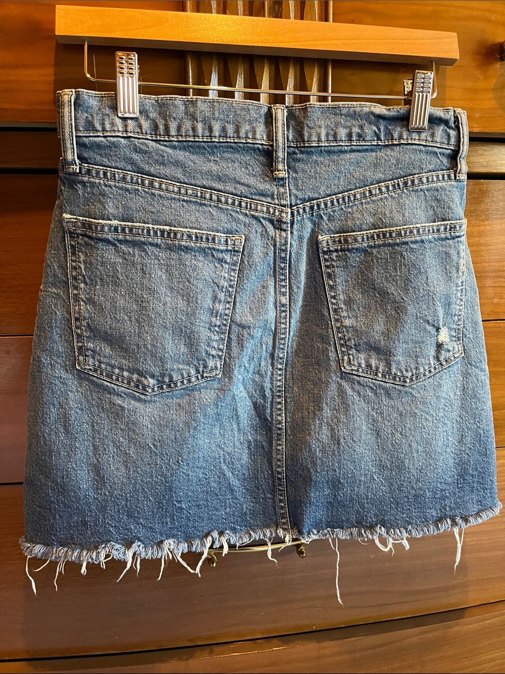 GAP Distressed Denim Mini Skirt - Picture 2 of 5